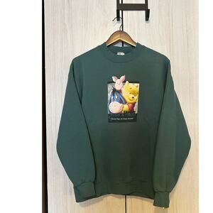 The Disney Store Vtg 90's Pooh Eeyore Piglet Crewneck Size Large